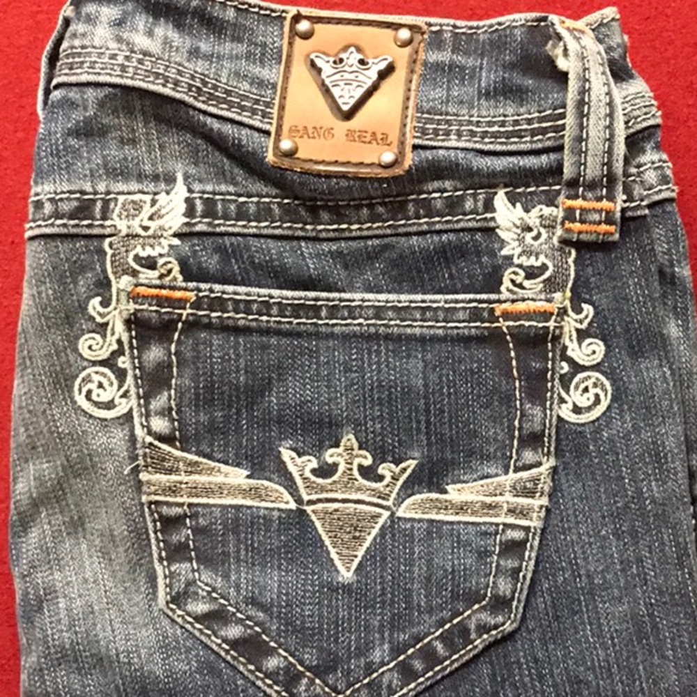 Brand new, never worn sang real denim boot cut jeans